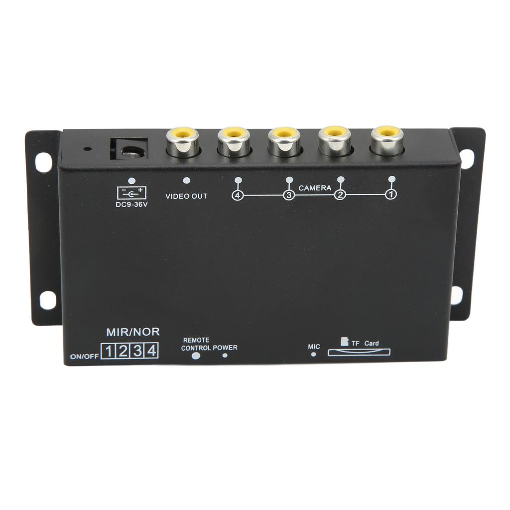 Vehicle Digital Video Recorder 4 Channel 720P DC9‑36V Universal Mini MDVR for RV Van Truck