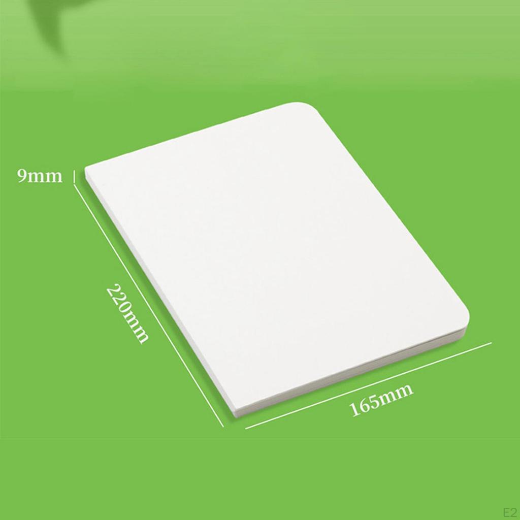 4x Sketch Book Art Sketchbook Sturdy Adults Kids Cardboard Segmented Page Layout Writing Accessory