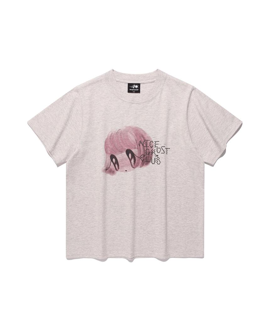 NICEGHOSTCLUB Big Eyes Doll Tee_Pink(Ng2Gmft505A)