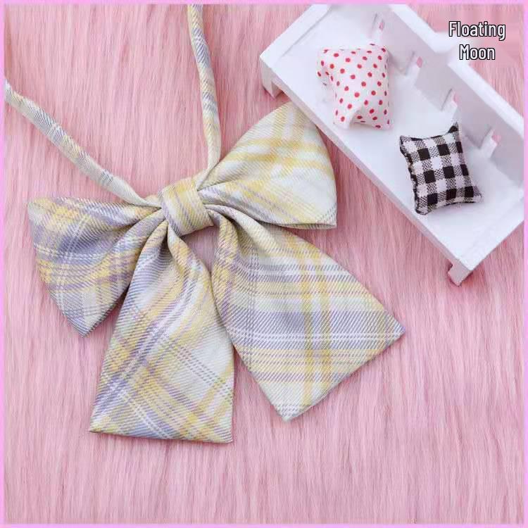 Japanese Academy Style Women's Uniform with Floral Bow Tie