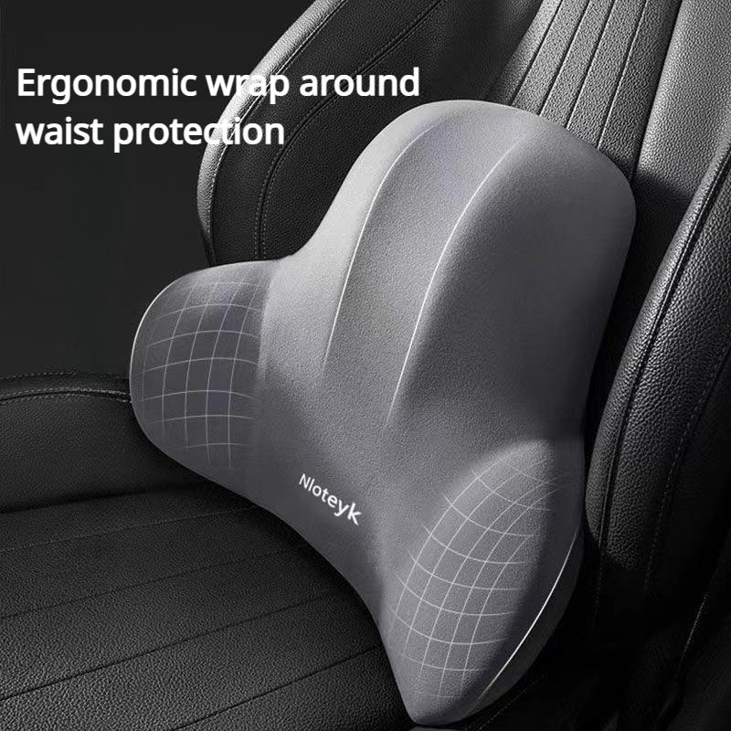 Universal Car Memory Foam Neck Pillow Protection Lumbar Backrest Cushion Lumbar Cushion Car Headrest Cushion Seat Accessories