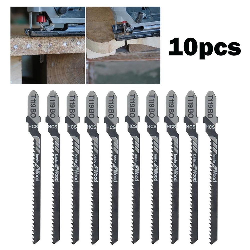 Achieve Precision Cuts Every Time, T119BO HCS Reciprocating Saw Blades for Hard and Soft Wood Cutting, Pack of 10