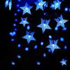 Twinkling LED Solar Pentagram String Lights for Outdoor Christmas Decoration