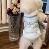 Winter Dog Hiking Jacket Plush Lining Dog Vest Coat Fashion Dog Bodysuit  for Small Medium Dog