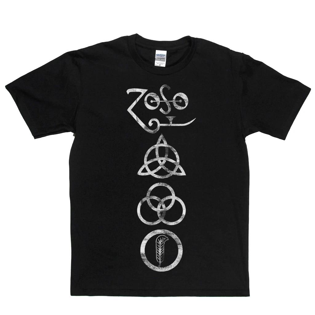 Led Zeppelin Symbols T-shirt Size S-4XL M