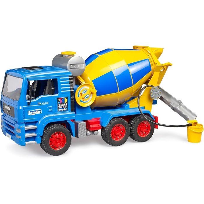 Jouet - Bruder - Camion-malaxeur à béton - Édition spéciale 50 Ans - Couleur Bleu - 1:16