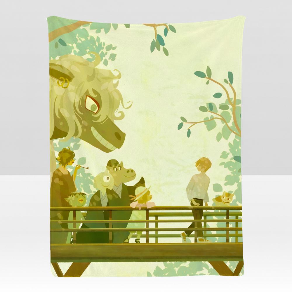 anime NBook Friends NNatsume Throw Soft Flannel Blanket for Bed Bedroom Sofa Picnic Throw Skinfriendly Breathable Gift Cover