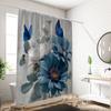 1PC 3D Floral, Daisy Pattern Printed Shower Curtain, Waterproof, with 12 Hooks, Bathroom Showers, Bathtub, Home Use
