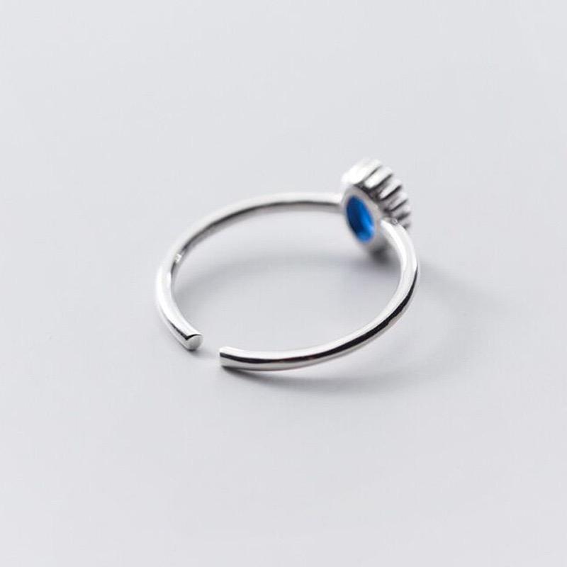 Xiaomi BF CLUB 925 Sterling Silver Ring For Women Jewelry Colorful CZ Open Vintage Handmade Ring Allergy For Party Birthday Gift