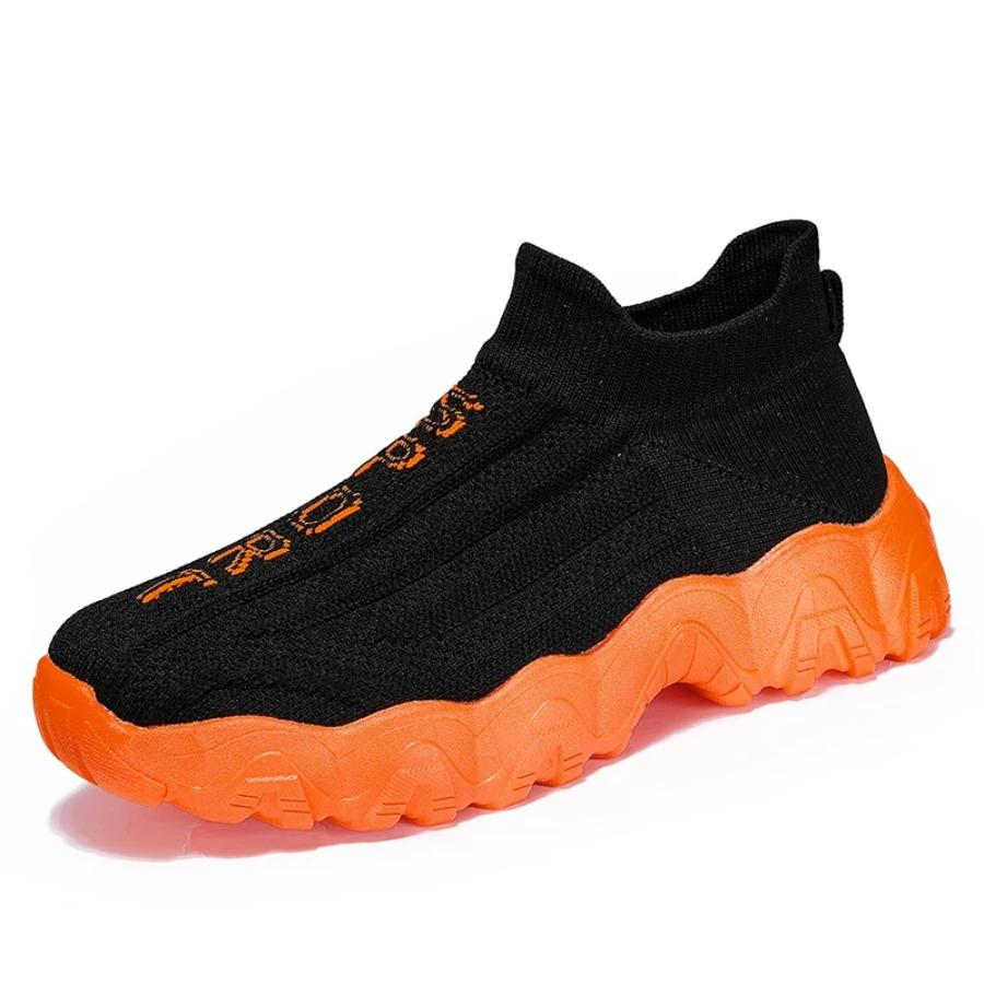Men's and women's casual sports shoes, breathable and anti-slip, large-sized thick-soled running loafers for coupless men shoes
