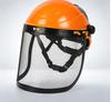 Garden Grass Trimmer Helmet with Full Face Mesh Visor Breathable Anti-Scratch Safety Guard for Yard Lawn Mowing Work