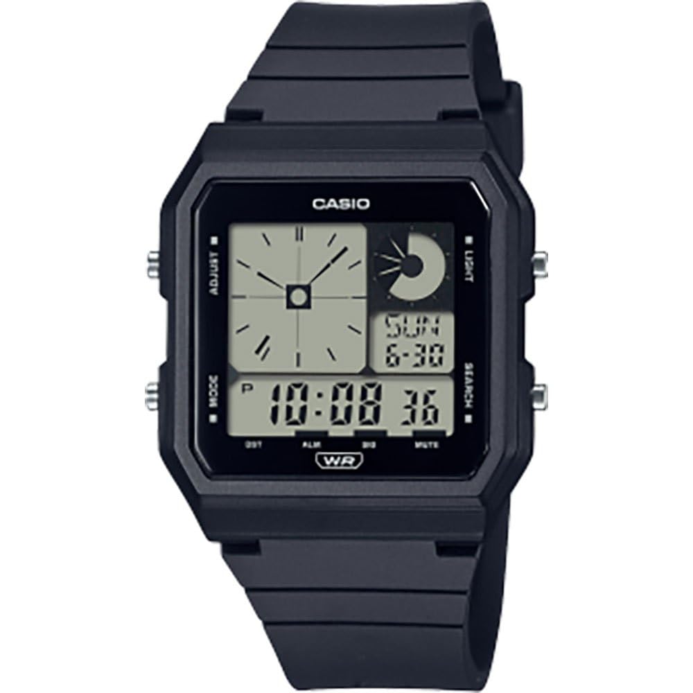 Casio Uni Digital Quartz Watch with Plastic Strap, LF-20W-1AEF, Black, LF-20W-1AEF-AMZUK, Black, LF-20W-1AEF-AMZUK. чёрный