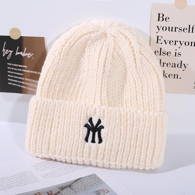 Hat Women's Warm Knitted Korean Edition Trendy Versatile Head Circumference Show Face Small Windproof Ear Protection Woolen