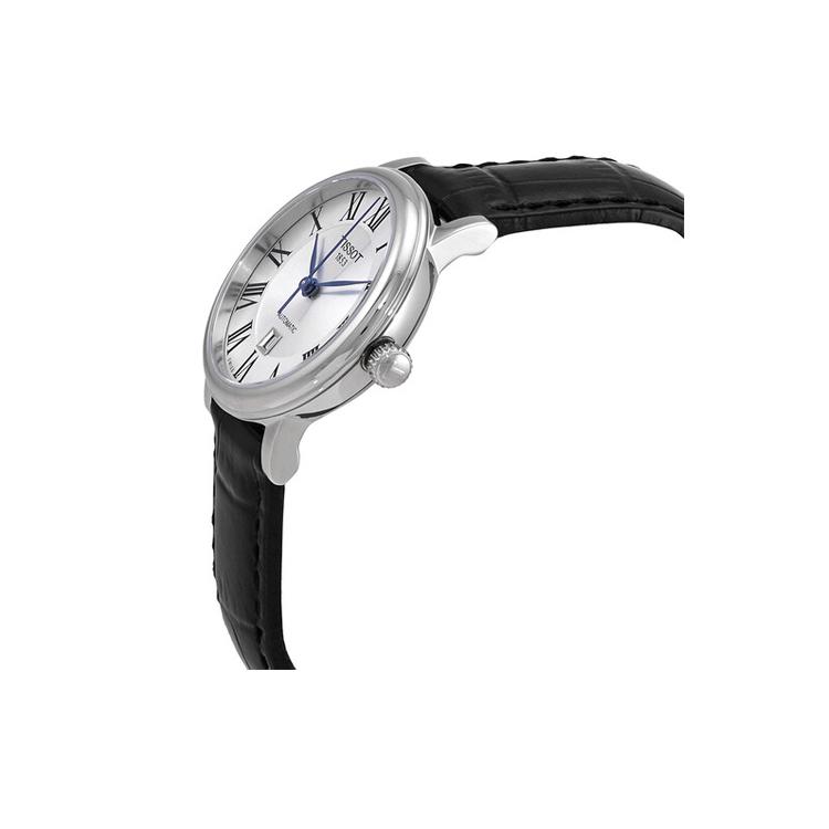 Tissot Otomatik Mekanik Mekanizma 50m Su Geçirmez Kadın Saati 30mm Beyaz Kadran Paslanmaz Çelik Kasa T122.207.16.033.00
