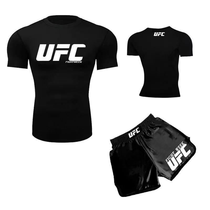 MMA Trainingsshorts Set Herren Damen - Schnelltrocknend Boxen Muay Thai Kampfsportbekleidung Fitnessstudio Fitness