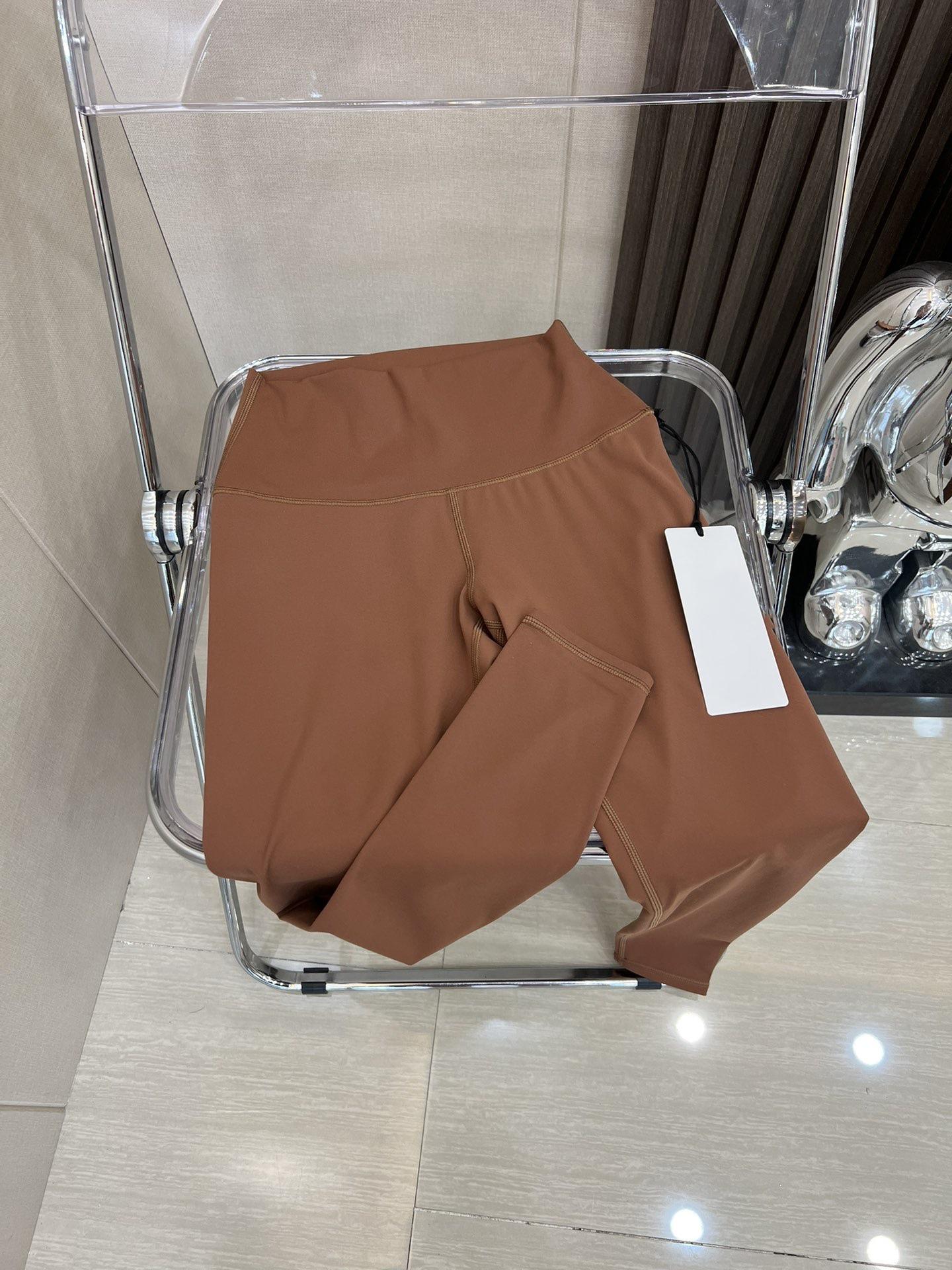 

ALO High Elastic Summer Yoga Pants - Bare Feel, High Waist, Tummy Control, Butt-Lifting Cropped Fitness Leggings M