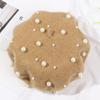 Women Girls Casual Elegant Warm Painter Hats Pearl Wool French Cap Beret Hat