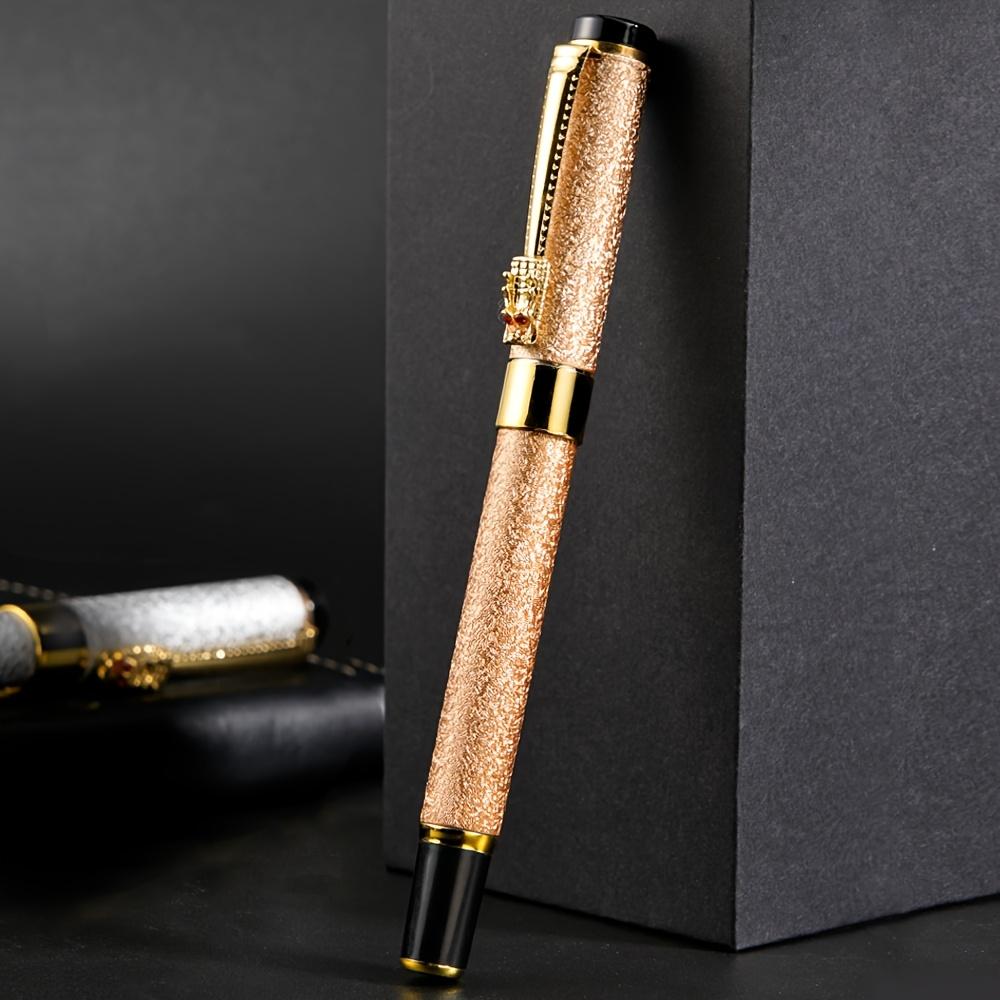STONEGO Luxe Draak Kristal Diamant Inkt Vulpen Kantoor Zakelijke Mannen Handtekening Metalen PenGoed product
