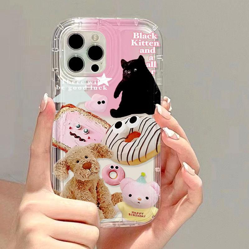 Pink Doll Sticker for Iphone17promax New 14Pro Trend 13 Niche 16 Mobile Phone Case 15