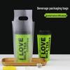 Disposable Thickened Single Cup Beverage Carry Bags (500 Pcs)