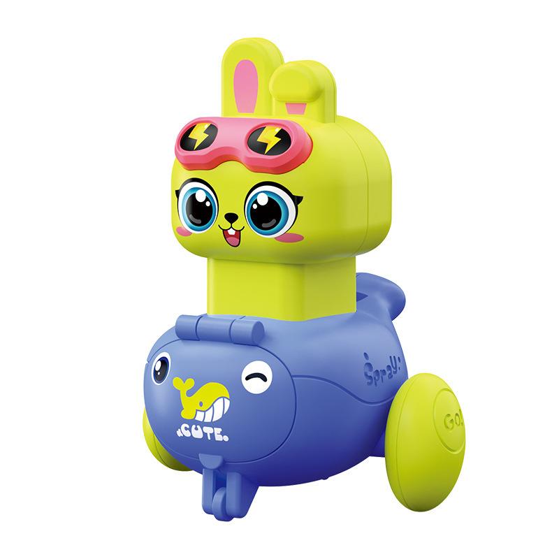 Children's Inertia Toy Car Cute Bunny Inertial Scooter Toy Boys' Mini Pull Car 0-3rd Birthday Gift