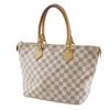 LOUIS VUITTON Saleya PM Handbag N51186 White Damier Azur Canvas Women Used