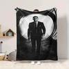 1Pc James Bond Shadows Blanket Soft And Comfortable Casual Warm Camping Travel Christmas Halloween Xmas Gift Em92429