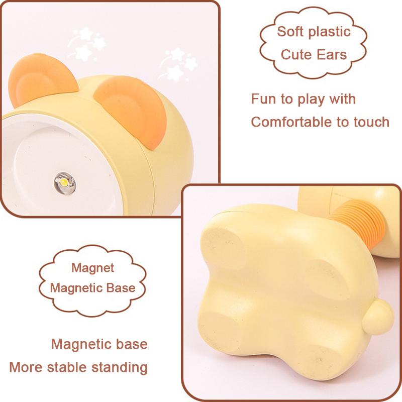 Mini LED Night Light Battery Powered Bedroom Bedside Cartoon Desk Lamp Atmosphere Lamp For Desktop Decoration Night Light
