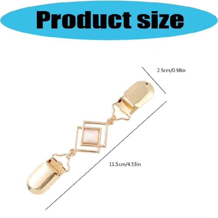 Timeless Zinc Alloy Cats Eye Stone Dress Clip Secure Blouse Pin And Waistband Fastener Secure Skirt Fastener For Women
