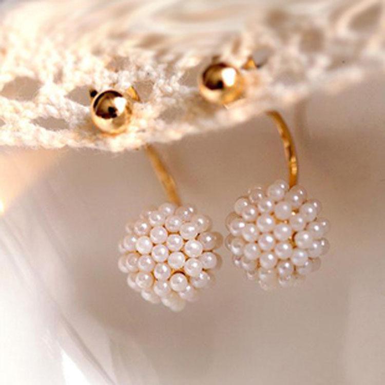 Minimalistisches Schmuckset im koreanischen Stil: Geometrischer Ohrring, Halskette, Armband & Ring