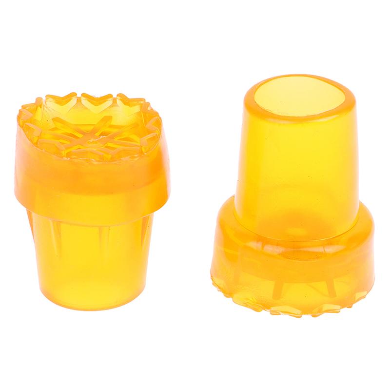 2 szt. 19 mm/22 mm antypoślizgowa gumowa nakładka na końcówkę kuli Trwała gumowa antypoślizgowa wytrzymała wymiana kule na laskę końcówka kuli