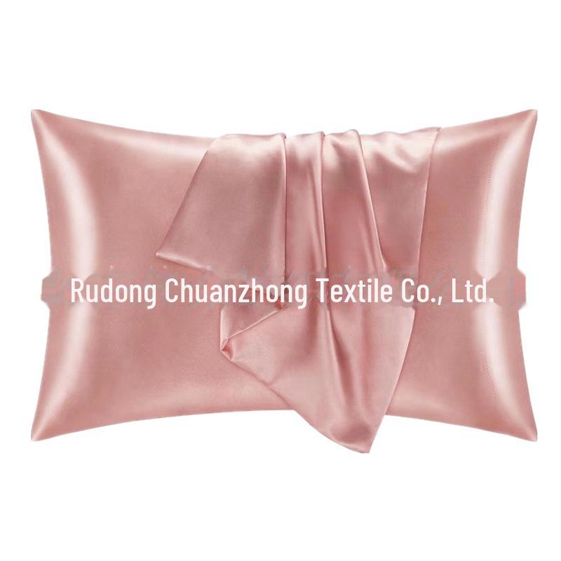Multi-color Satin Imitation Silk Pillowcase Pair for Trade