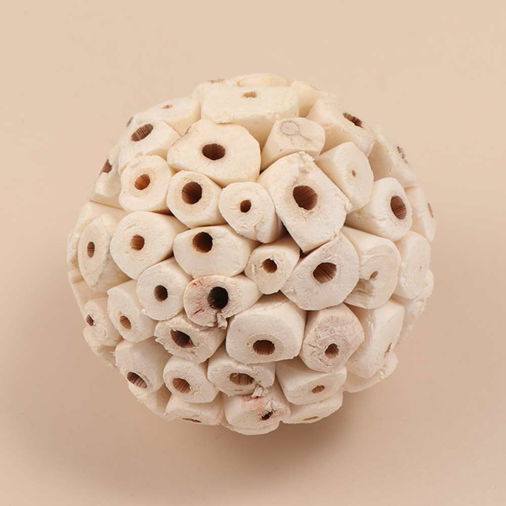 Naturale Innocuo Masticare Pappagalli Cocorite Uccelli Accessori Uccelli Macinazione Interattivo Sola Palla