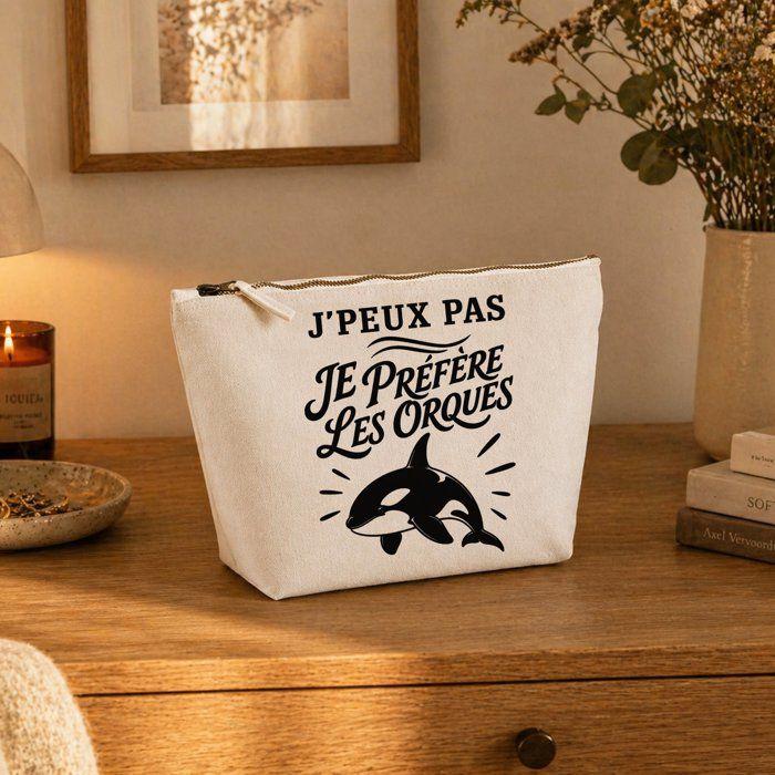 Trousse de toilette - PLANETEE - Collection « J'peux pas minimaliste » - Beige - 100% coton - 3 L, zip métal
