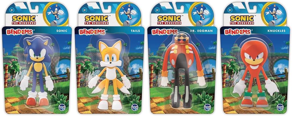 Sonic the Hedgehog Knuckles Figure Poseable Bendable Action Figure for Kids Collectors Bend-Ems - & &