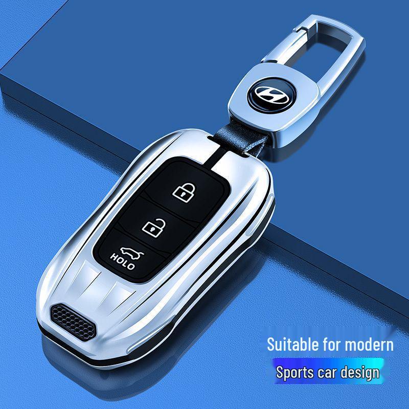 Compatible Key Case for Hyundai Ix35, Elantra 7th Gen, Santa Fe, Festa, Tucson, and Custo.