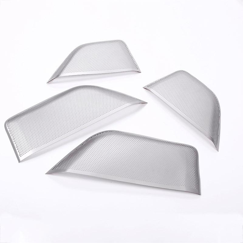 For Maserati Levante 2016- Stainless Steel Car Front Door Speaker Net Cover Speaker Net Protection Cover Car Accessories