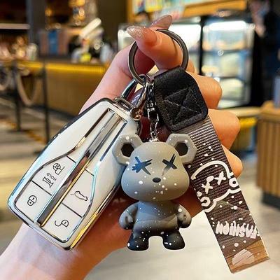 High-Grade Protective Shell with Cute Pendant for Hongqi HS5/HS7 Key – Unisex Keychain Cover
