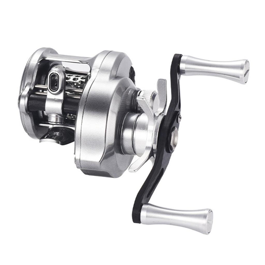 Fishing Reel Casting Reel Baitcaster 7.6:1 High Speed Reel with Magnetic Brake for Left Hand