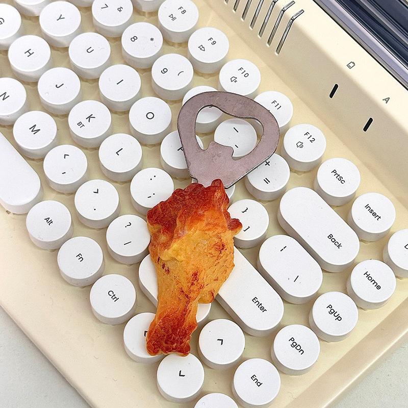 

Кухонные принадлежности Магнит на холодильник из нержавеющей стали Форма куриной ножки Открывалка для бутылок Посуда Дом Креатив