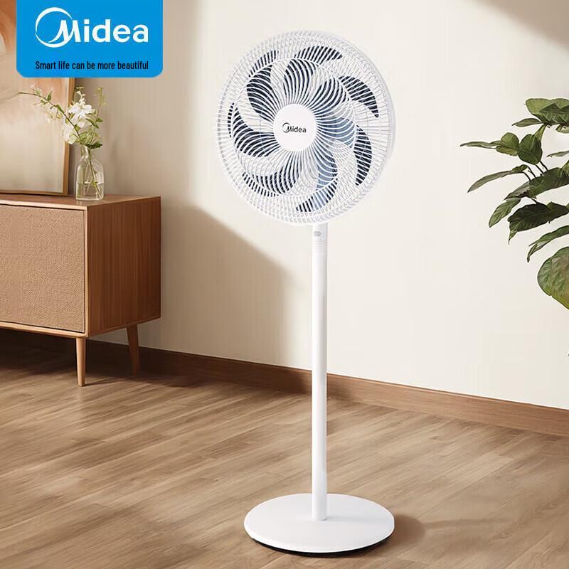 Midea 7-Blade Remote Control Air Circulation Floor Fan CN plug (adapter included)