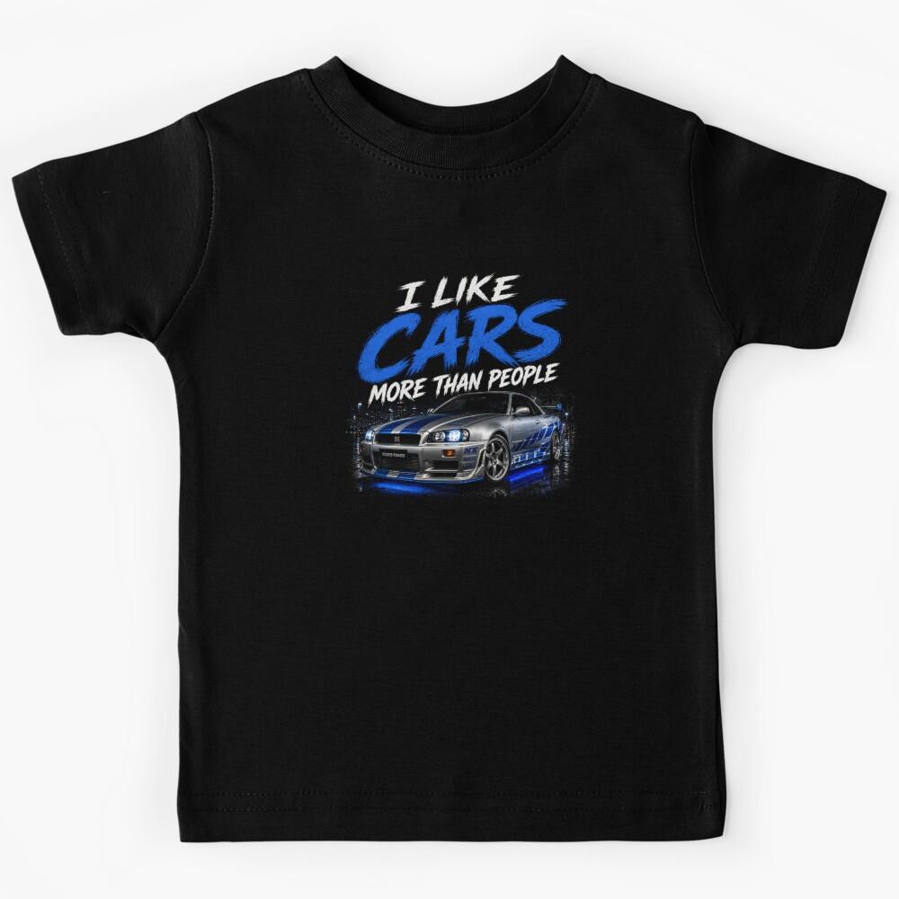 I like cars more than people Kids T-Shirt 160