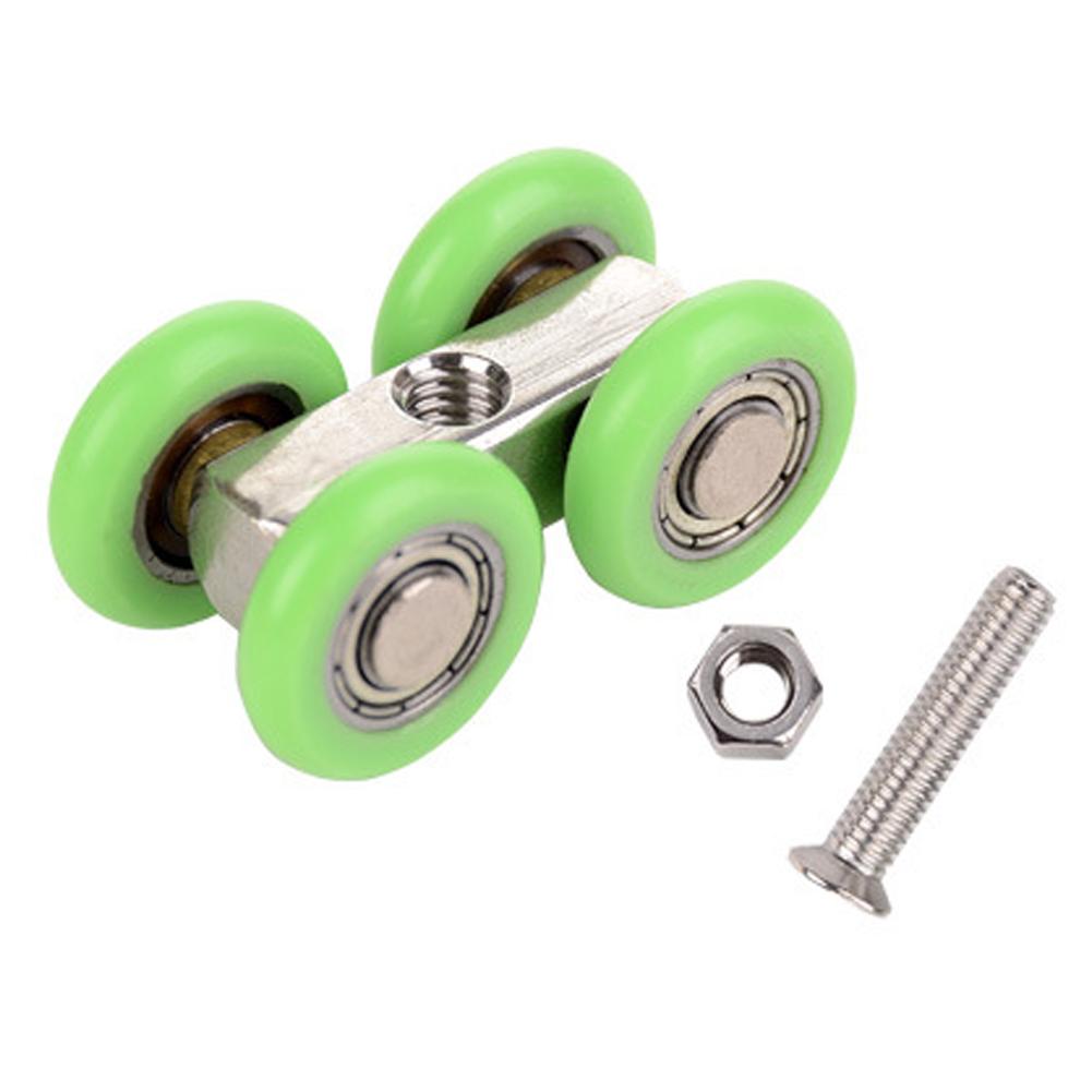 

1/2/4 шт. Ролик для розсувних дверей Ролики для розсувних дверей 4-колісні Душове скло Розсувні двері Підвісні колеса Аксесуари для треку Фурнітура