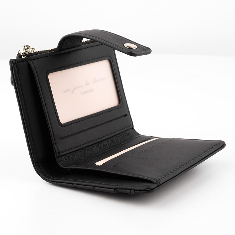 Women's Mini Quilted Zipper Wallet for Elementary, Middle, and High School Students