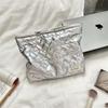 Gesteppte Herz-Handtasche im koreanischen Stil: Multifunktionales Make-up-, Hautpflege- & Münzportemonnaie