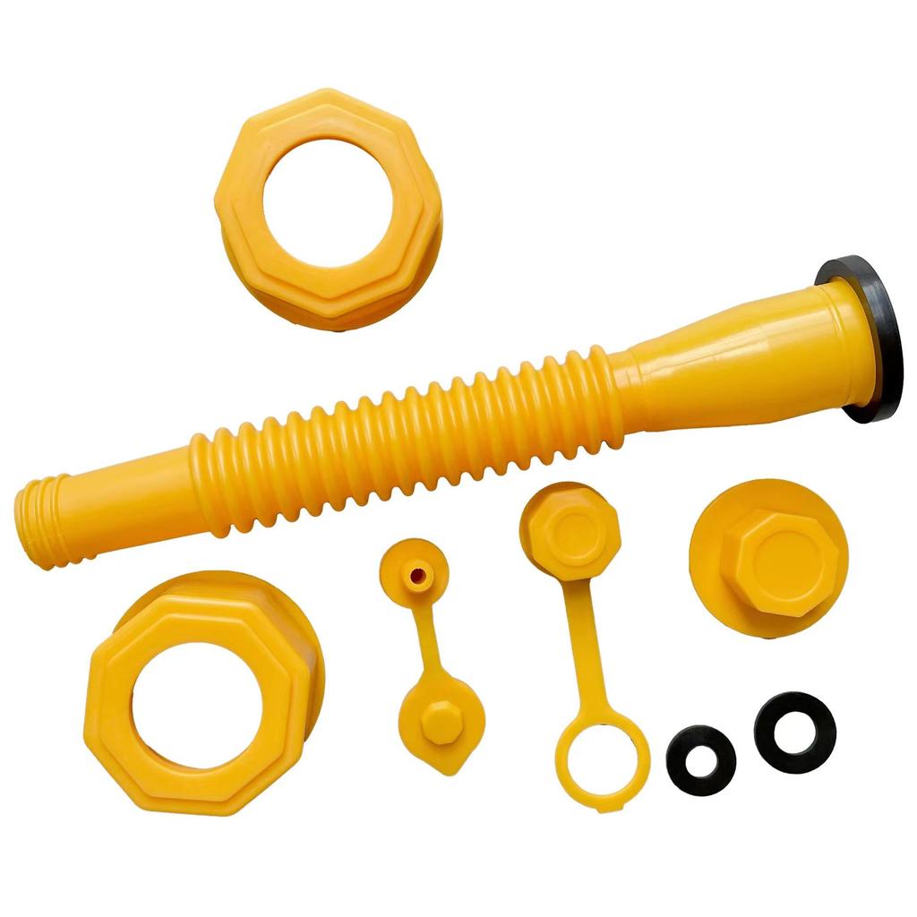 Hexagonal Nut Threaded Pipe for Fuel Tank: Guide Pipe Plastic Iron Barrel Accessories for Pouring Oil