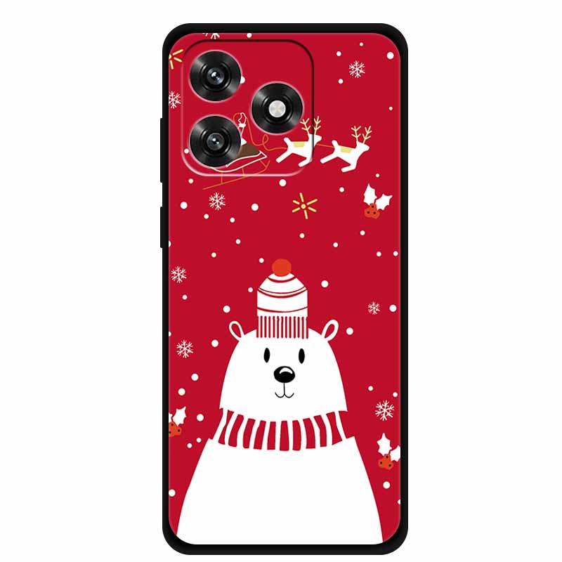 Christmas Phone Cases For Honor X5C Plus Soft Silicone Back Cover Christmas Tree for Honor Play10A 4G Protective Case Honor X5C