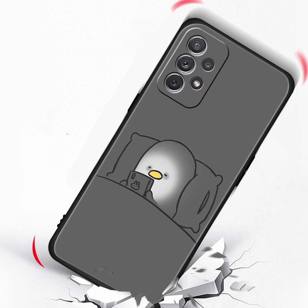 Cartoon Duck Phone Case For Samsung Galaxy A17 A07 A55 A35 A25 A15 A05 A33 5G A31 A23 A21s A13 A41 A73 A53 A51 A71 A03 S10 Cover