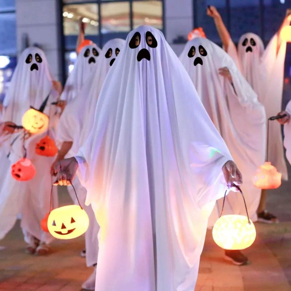 Photo Pros Elf Dress Up Costumes Pumpkin Light Cosplay Costume Halloween Ghost Cloak Cape  Men