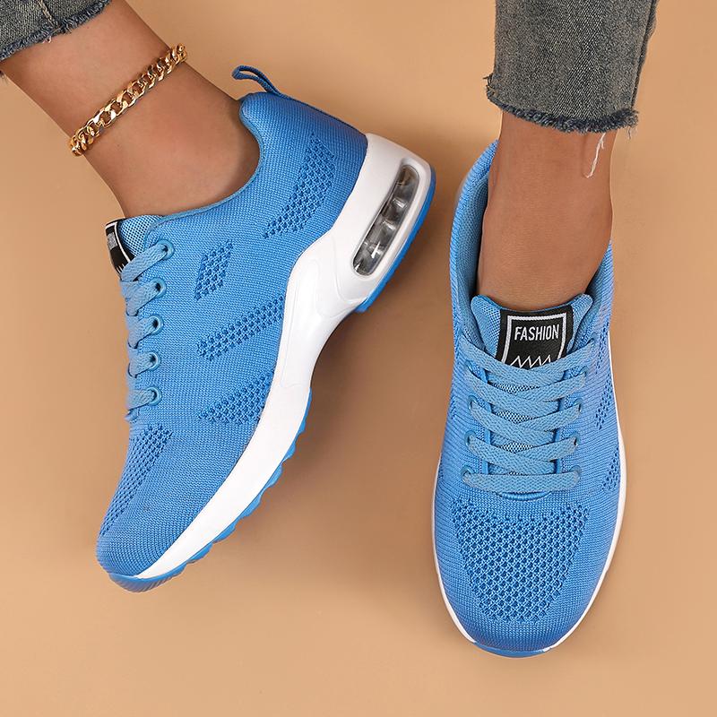 Women'S Platform Sneakers Trend  Mesh Casual Sports Shoes Anti Slip Lightweight Tennis Breathable Hiking Running Shoes